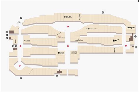outlet la reggia mappa
